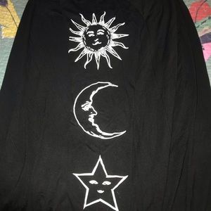 Boohoo Katie Sun + Moon Swing Dress